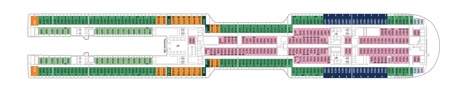 Cubierta 14 - Deck 14 - 