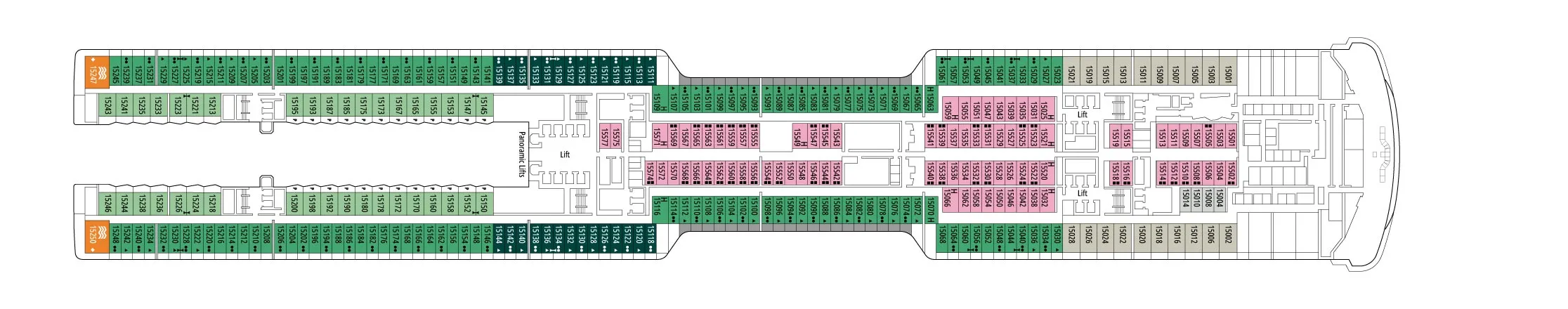 Cubierta 15 - Deck 15 - 