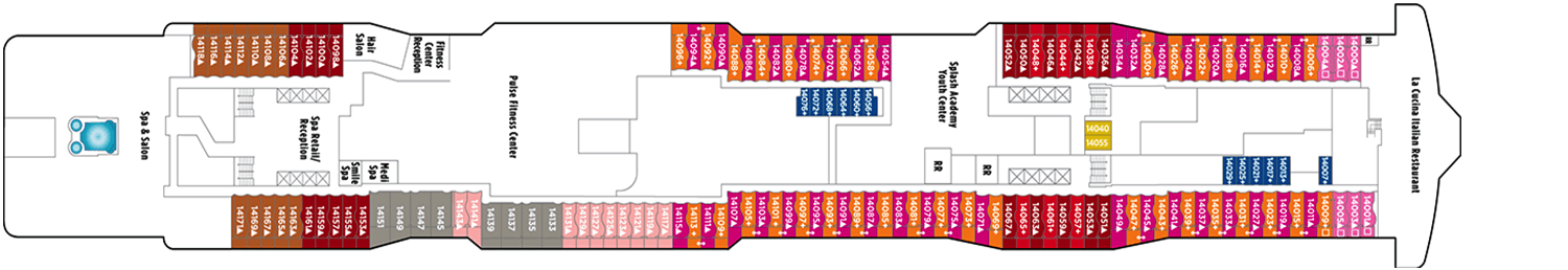 Cubierta 14 - Deck 14 - 