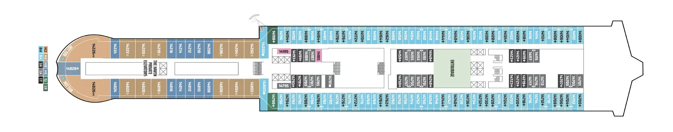 Cubierta 14 - Deck 14 - 