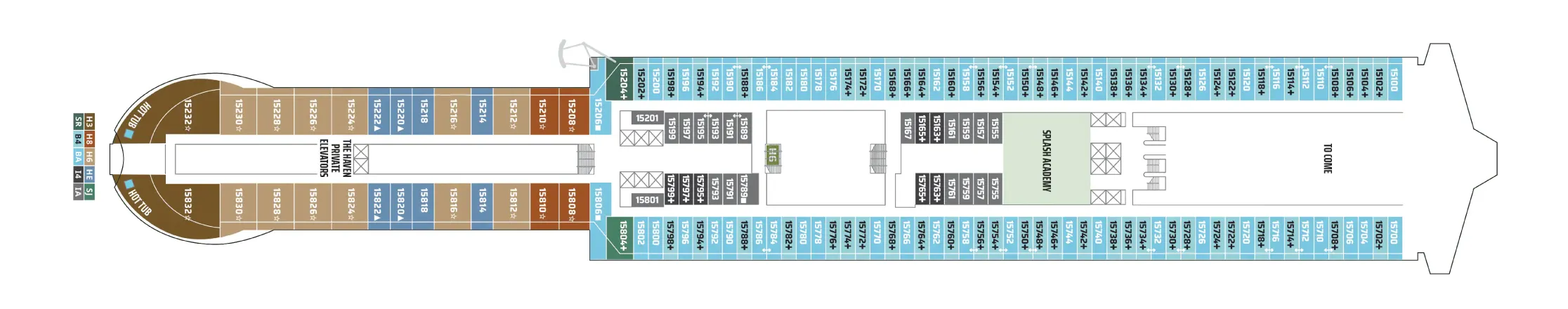 Cubierta 15 - Deck 15 - 